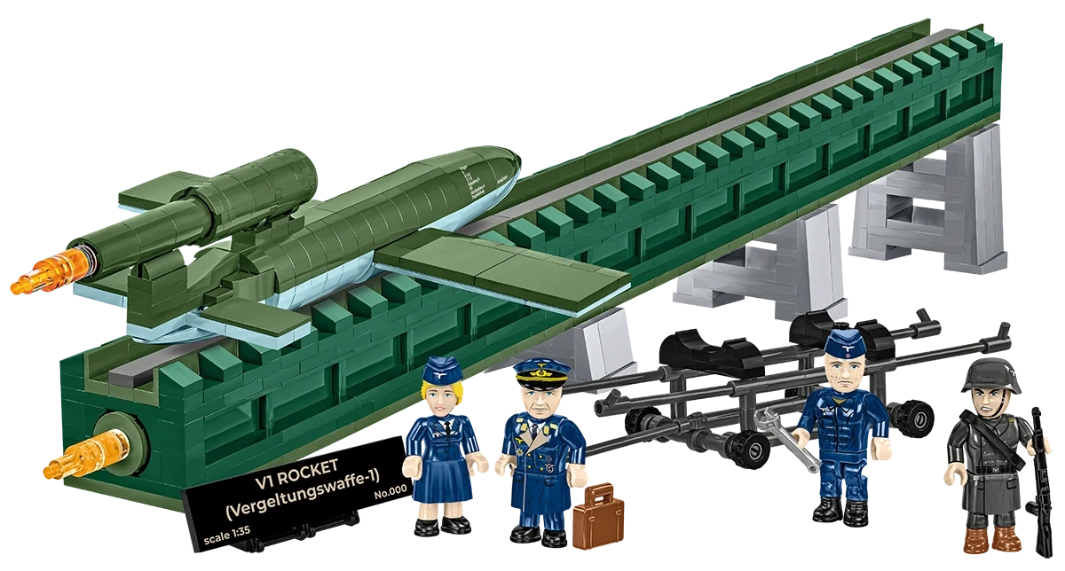 COBI Set V-1 Bomba Volante (Fi 103) – Modello In Scala 1:35, 265 Pezzi, 2 Figure Storiche, Collezione Storica